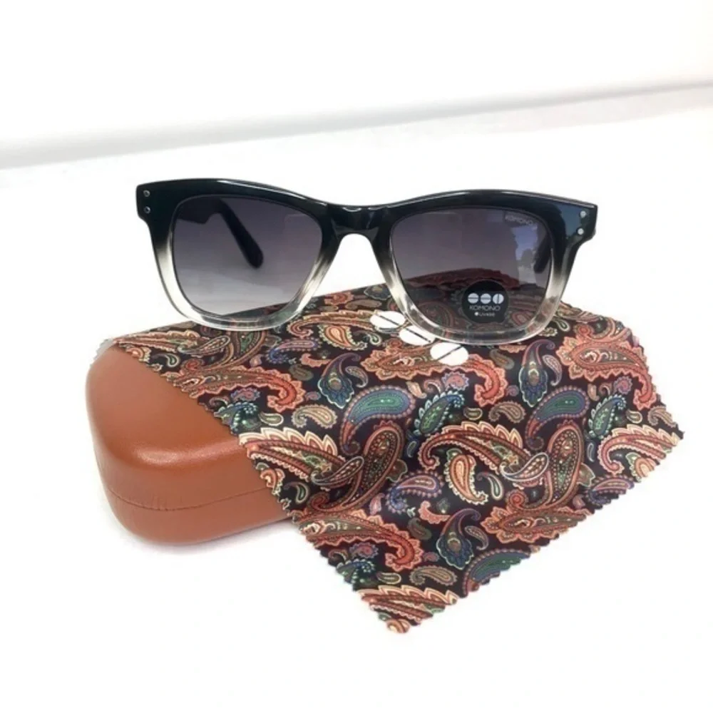 NEW KOMONO sunglasses Allen Paisley black grey ombre